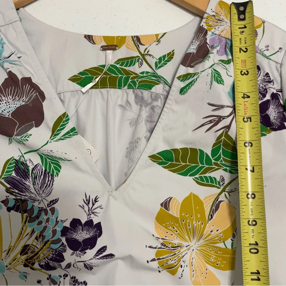 Free People Lover Of Mine Printed Floral Mini Dress NWT XS